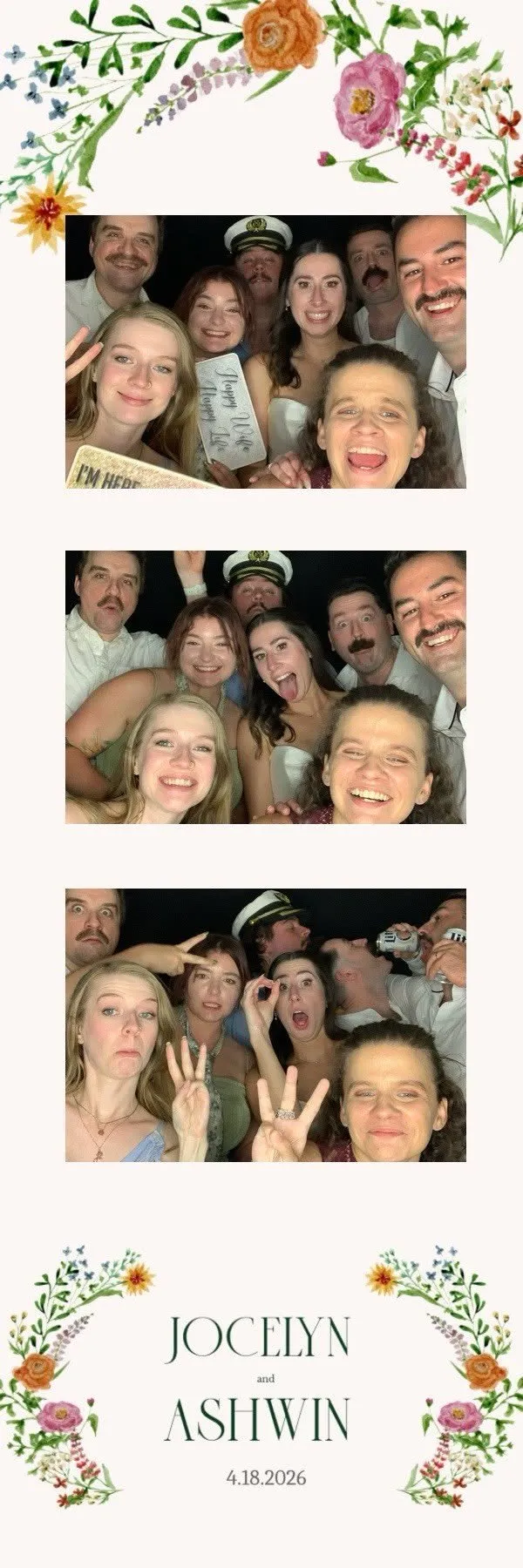 Custom 2x6 photobooth print strip